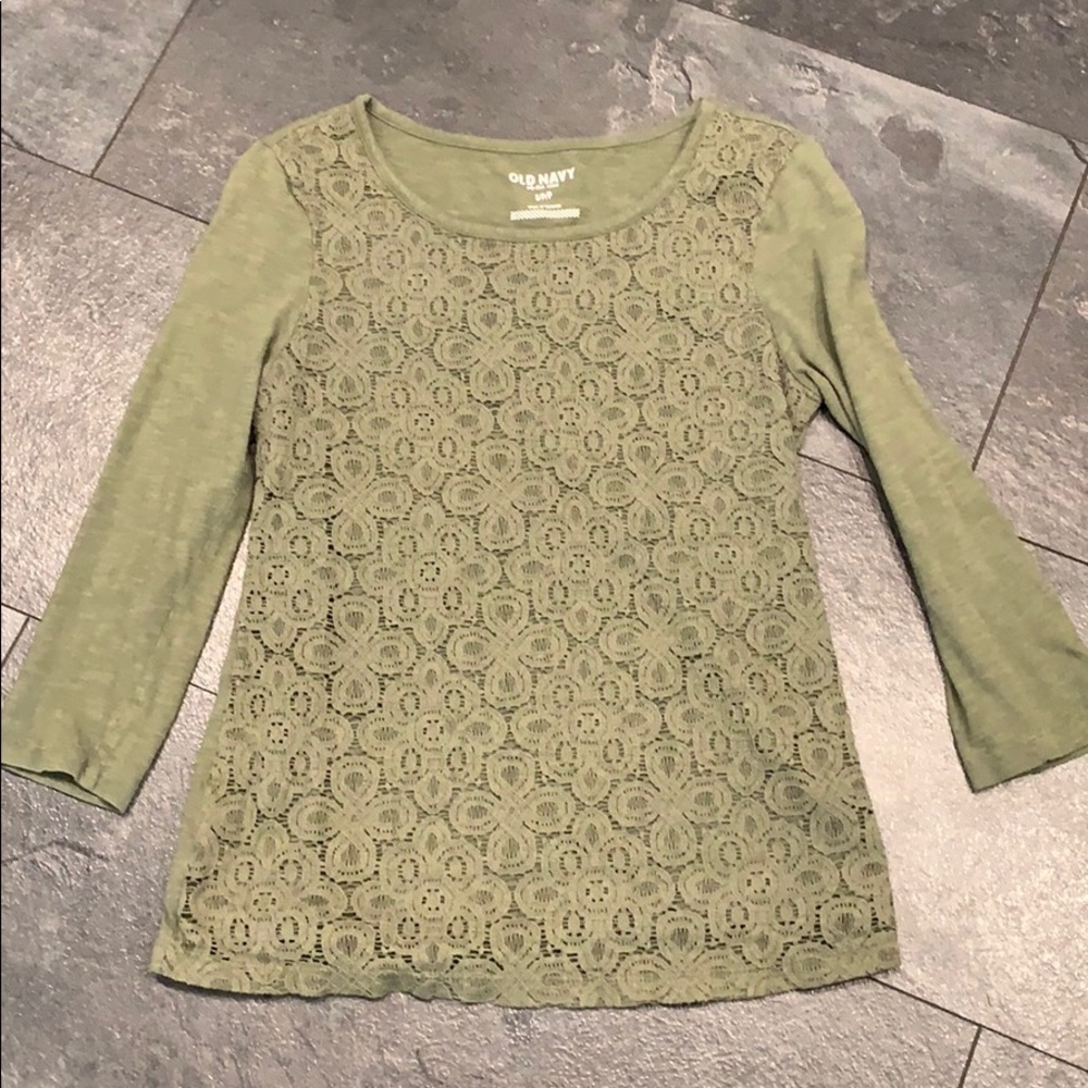 Lace front shirt